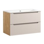 Ensemble de meubles luxor beige 90 cm avec vasque intgre sky