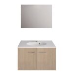 Allibert - ensemble de meubles one pack - l. 80 cm - orme sable