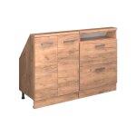 Ensembles de meuble de rangement sous pente rion 120x81. 6cm lot de 2 ch�ne de force dor� ch�ne de force ...
