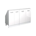 Ensembles de meuble de rangement sous pente rion lot de 2 blanc brillant / blanc blanc vicco 2