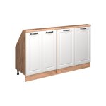 Ensembles de meuble de rangement sous pente rion lot de 2 blanc campagnard / ch�ne dor� ch�ne de force ...
