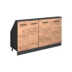 Ensembles de meuble de rangement sous pente rion lot de 2 ch�ne dor� / anthracite anthracite vicco 2