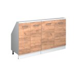 Ensembles de meuble de rangement sous pente rion lot de 2 ch�ne dor� / blanc blanc vicco 2