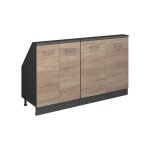 Ensembles de meuble de rangement sous pente rion lot de 2 sonoma / anthracite anthracite vicco 2
