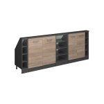 Ensembles de meuble de rangement sous pente rion lot de 5 sonoma / anthracite anthracite vicco