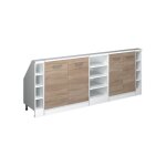 Ensembles de meuble de rangement sous pente rion lot de 5 sonoma / blanc blanc vicco