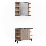 Meubles bain aquis 2 parties sonoma vicco 40654