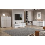 Ensemble meubles de salon havana ? buffet haut meuble tv buffet bas ? design moderne blanc et noir Ensemble meubles de salon havana ? buffet haut meuble tv buffet bas ? design moderne blanc et noir