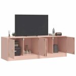 Ensemble meubles tv - mango - 2 pcs - classique - rose 67x39x44 cm acier m3235