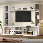 Ensemble meuble tv mural 4 pièces : meuble bas 180cm 2 colonnes et 1 Étagère. rangement modulable installation ... Ensemble meuble tv mural 4 pièces : meuble bas 180cm 2 colonnes et 1 Étagère. rangement modulable installation ...