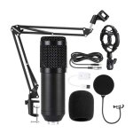Ensemble de microphone  condensateur kit de micro bm - 800 pour lenregistrement et la diffusion en studio ...