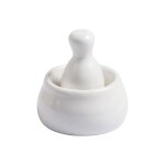 Ensemble mini mortier et pilon en cramique blanche un broyeur de pilules parfait galement adapt pour ...