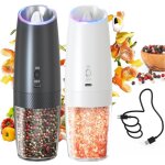 Ensemble de moulin à sel et à poivre Électrique ensemble de moulin à sel et à poivre rechargeable avec ... Ensemble de moulin à sel et à poivre Électrique ensemble de moulin à sel et à poivre rechargeable avec ...