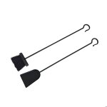 Ensemble de nettoyage pour chemin�e relaxdays 2 pi�ces pelle � cendres et balayette accessoires de po�le ...