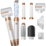 7 en 1 brosse soufflante - seche cheveux ionique avec auto - boucleur brosse lissante - 1400w - 3 températures ... 7 en 1 brosse soufflante - seche cheveux ionique avec auto - boucleur brosse lissante - 1400w - 3 températures ...