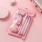Ensemble de papeterie rose mignon 7 pices avec stylos  bille taille - crayon surligneur ruban correcteur ...