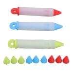 Ensemble patisseriekit de 3 stylos à glaçage alimentaire - 12 motifs pour décorer gâteaux Ensemble patisseriekit de 3 stylos à glaçage alimentaire - 12 motifs pour décorer gâteaux
