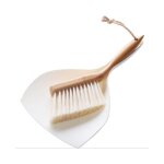 Ensemble de pelle  poussire et de balayette  main - tte de brosse coude long manche en bois de bambou ...