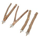 Ensemble de perchoirs pour oiseaux en bois naturel pour que les perroquets puissent se tenir debout grimper ...