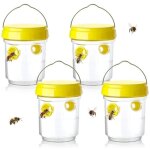 Ensemble de pi�ges � gu�pes 4 pi�ces pi�ge � frelons g�ants asiatiques pi�ge � gu�pes amovible et r�utilisable ...