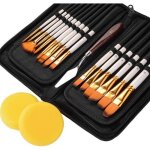 Ensemble de pinceaux 18 pièces pinceau dartiste pour peinture à laquarelle peinture à lhuile pinceau ... Ensemble de pinceaux 18 pièces pinceau dartiste pour peinture à laquarelle peinture à lhuile pinceau ...