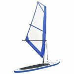 Ensemble de planche sup gonflable avec voile bleu et blanc 330x72x10 cm stand up paddle surf promenade ... Ensemble de planche sup gonflable avec voile bleu et blanc 330x72x10 cm stand up paddle surf promenade ...