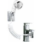 Ensemble pommeau douche pour lavabo douchette adaptable sur robinet flexible de robinet de cuisinedouchette ...