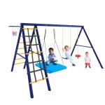 Ensemble portique pour enfants 5en1 balançoire 3 agrèsportique descalade forme apanier de basket aire ... Ensemble portique pour enfants 5en1 balançoire 3 agrèsportique descalade forme apanier de basket aire ...