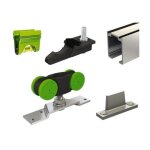 Ensemble rail aluminium et garniture ma 40 pour porte coulissante 40 kg longueur 1. 9 m - mantion - ma40b ...