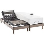 Ensemble relaxation lectrique physiomax - matelas + sommiers 2x90x200 cm - ressorts ensachs - deko ...