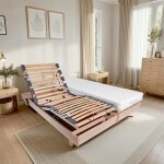 Ensemble relaxation matelas + sommiers lectriques 2x90x200 - mousse - ferme - talca fabrication franaise ...