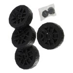 Ensemble de roue - pour tondeuse � gazon sans fil batterie 18v - pi�ce de rechange pour ref oxeo 760434 ...