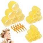 Ensembles de rouleaux  cheveux de taille jumbo auto - agrippants bigoudis de salon de coiffure bigoudis ...