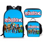 Ensemble de sac  dos scolaire pour enfants 3 pices sacs  dos roblox pour + bote  lunch + tui  ...