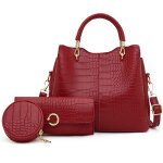 Ensemble de sacs � main pour femme sac � bandouli�re en crocodile sac � bandouli�re pour femme de taille ...