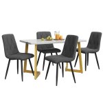 Ensemble de salle � manger(set117�68cm table de salle � manger avec 4 chaises) table de salle � manger ...