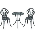 Ensemble salon de jardin - outsunny - table ronde et 2 chaises - avec espace dinsertion de parasol - ... Ensemble salon de jardin - outsunny - table ronde et 2 chaises - avec espace dinsertion de parasol - ...
