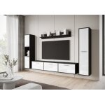Ensemble de salon suspendus - bogota - matera / blanc brillant - meuble tv - rangement - design classique ...