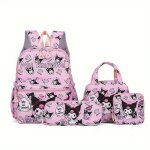 Ensemble sanrio hello kitty & kuromi de 4 pièces : sac à dos trousse à crayons sac bandoulière portefeuille ... Ensemble sanrio hello kitty & kuromi de 4 pièces : sac à dos trousse à crayons sac bandoulière portefeuille ...