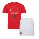 Ensemble short et maillot de foot maroc enfant - - blanc