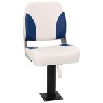 Ensemble de si�ges de bateau pliables 2 pcs bleu et blanc