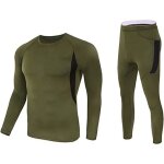 Ensemble de sous - vtement thermiques pour hommes hiver chaud serr tactique chaleur serre long baselayer ...