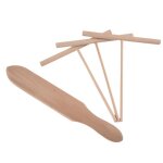 Ensemble de spatules en t en bois pour �taler la p�te � cr�pes ensemble de 4 ustensiles pour outil de ...