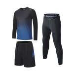 Ensemble de sport homme 3 pièces vetement tenue de sport t - shirt short et legging sport pour running ... Ensemble de sport homme 3 pièces vetement tenue de sport t - shirt short et legging sport pour running ...