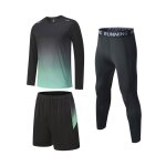 Ensemble de sport homme 3 pices vetement tenue de sport t - shirt short et legging sport pour running ...