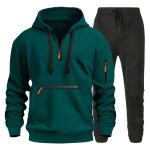 Ensemble de survtement 2 pices ecelen pour homme vtements tendance de taille europenne vert fonc ...