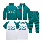 Ensemble de sweatshirt et t - shirt survêtement enfant mtowsuc 222 squid game halloween cosplay costume ... Ensemble de sweatshirt et t - shirt survêtement enfant mtowsuc 222 squid game halloween cosplay costume ...