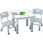 Ensemble table et chaise bebe avec 2 chaises pour enfants rglable en hauteur meubles en plastique pour ...