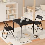 Ensemble table et chaises carr�es pliantes pour enfants 3 pi�ces pour les tout - petitssalle � manger ...
