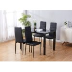 Ensemble table et chaises de salle  manger valentin sige rembourr avec revtement en cuir synthtique ...